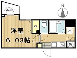 ＫＤＸレジデンス早稲田鶴巻 10階1Kの間取り