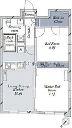Ｌａ　Ｄｏｕｃｅｕｒ文京大塚WEST 4階2LDKの間取り