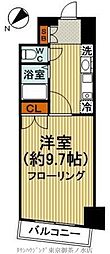 ステージファースト神田 11階1Kの間取り