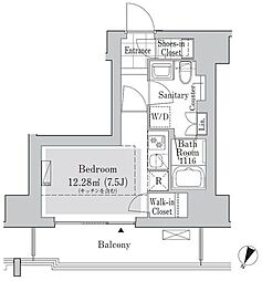 リブクオーレ神保町 ワンルームの間取図画像