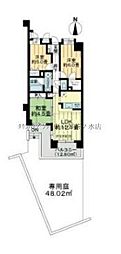 ライオンズガーデンヒルズ白山 2SLDKの間取図画像