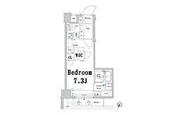 アクサス文京千駄木 1Kの間取図画像