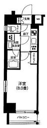 ティモーネ浅草リーヴァ 1Kの間取図画像