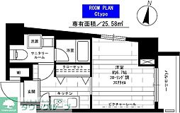 ステージファースト水道橋 1Kの間取図画像