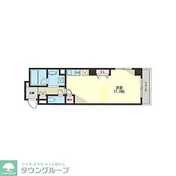 グランド・コーポ東日本橋 ワンルームの間取図画像