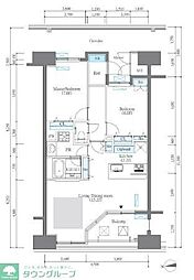ロイヤルパークス西新井 2LDKの間取図画像