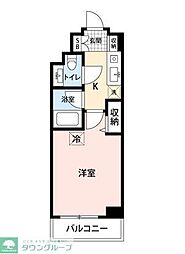 メゾン・ド・ヴィレ市ヶ谷 1Kの間取図画像