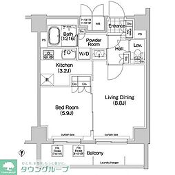 コンフォリア春日富坂 1LDKの間取図画像