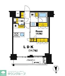 オープンレジデンシア本郷後楽園 1LDKの間取図画像