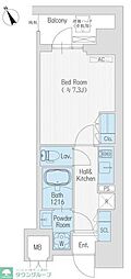 ハレマカニ御苑 1Kの間取図画像
