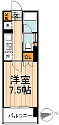 コンフォリア秋葉原EAST 1Kの間取図画像