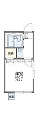 レオパレス白山第4 1Kの間取図画像