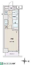 エスティメゾン錦糸町2 1Kの間取図画像