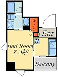 グランドコンシェルジュ神楽坂α 1Kの間取図画像