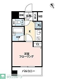 ガラ・ステージ京橋 1Kの間取図画像