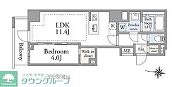 アーベイン 文京・千駄木 1LDKの間取図画像
