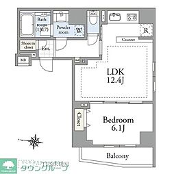 アーベイン 文京・千駄木 1LDKの間取図画像