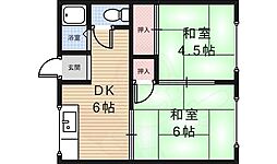 牧澤ハイツ 2階/-