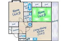 アルバート箕面 1階/-