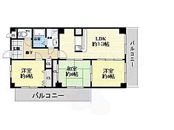 日恵ハイツE棟 3LDKの間取図画像