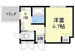 上野西グランハイツB 3階/-
