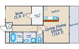 コーポ南千里 2階