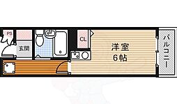 メゾンセリシエ 1Kの間取図画像