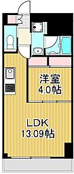 プレジオ西新井 1LDKの間取図画像