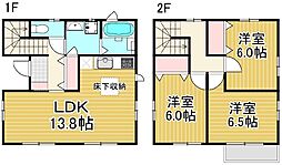 足立区関原1丁目戸建て 3LDKの間取り