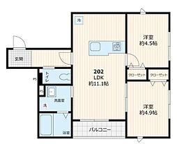 間取図画像 2LDK