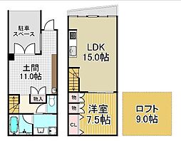 ガーデンテラス白山 1SLDKの間取図画像