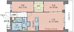 プレジオ北綾瀬ASIAN 2LDKの間取図画像