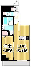 足立区西新井栄町3丁目マンション 1LDKの間取図画像