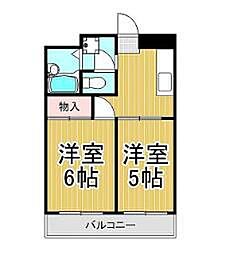 リバティハイツ 2Kの間取図画像