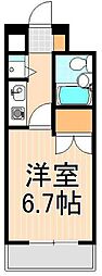 メインステージ梅島駅前 1Kの間取図画像
