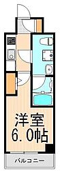 メインステージ北千住4 1Kの間取図画像