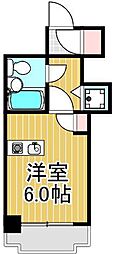 ワコーレ北千住2 ワンルームの間取図画像