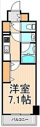 dips北千住 1Kの間取図画像
