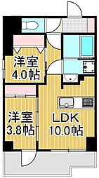 S-RESIDENCE千住大橋broad 2LDKの間取図画像