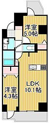 S-RESIDENCE千住大橋broad 2LDKの間取図画像