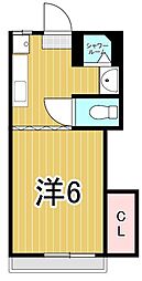 日乃出コーポ 1Kの間取図画像