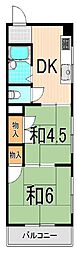 小泉マンション 2DKの間取図画像