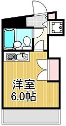 メゾン・ド・キリイ ワンルームの間取図画像