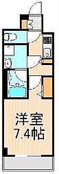 メインステージ北千住7 1Kの間取図画像