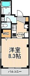 レジデンス・ミナ 1Kの間取図画像