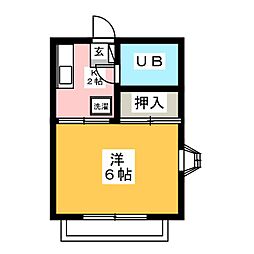 コートビレッジ 1Kの間取図画像