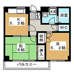 ブリッジ高津 2Kの間取図画像