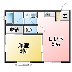 ダイセンハイム 1DKの間取図画像