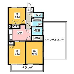 CASSIAたまプラーザ 3DKの間取図画像