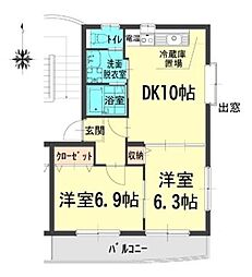 間取図画像 2LDK